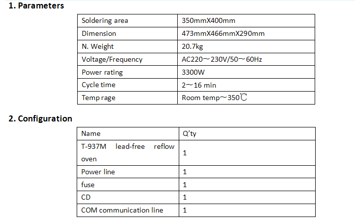 Lead-Free Reflow Oven Connect with Computer T-937m, LED SMT Reflow Oven, Tai'an Puhui Electric Technology Co., Ltd. Desktop Reflow Oven