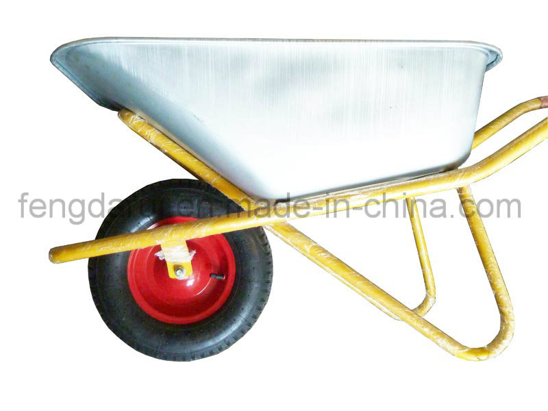 Zinc Tray Steel Wheel Barrow (WB6418) for Russia Market