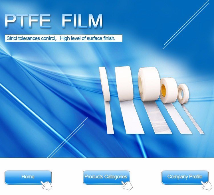 White PTFE Clear Film Roll Thickness Teflon FEP Film