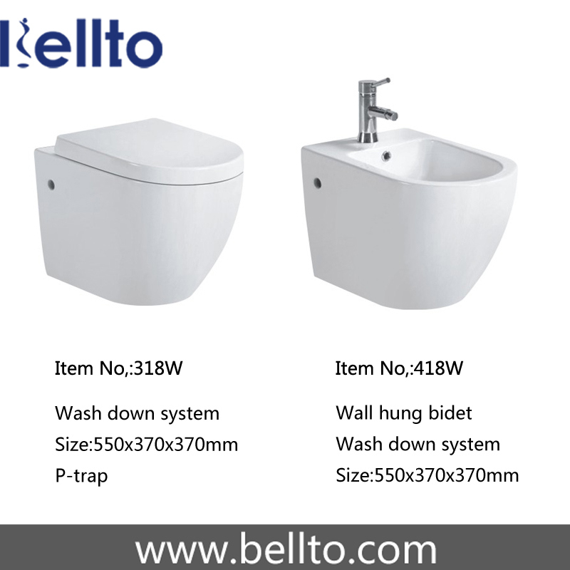 Water Closet Toilet Sanitary Ware for Bathroom Suite (S19)