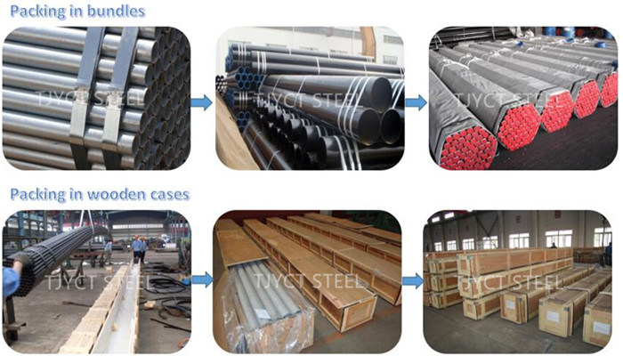 Sch20 Sch40 8 Inch ASME B36.10m ASTM A106 Gr. B Seamless Steel Pipe