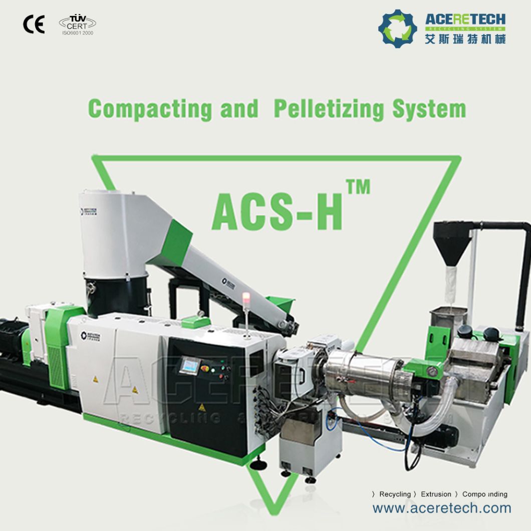 Single Screw Compacting and Pelletizing System for PE Woven Bag