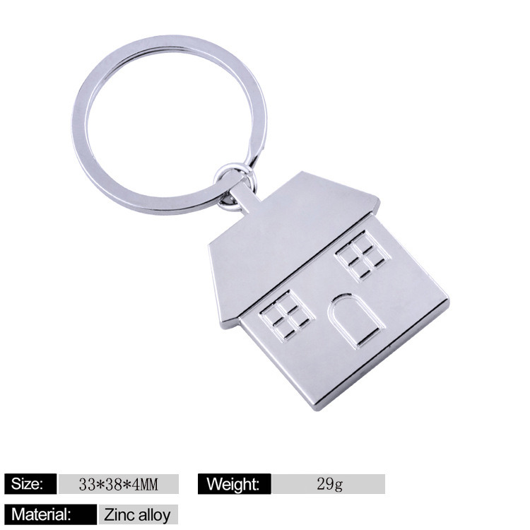 2018 Chinese Supplier Custom House Shaped Rubber PVC Keychain for Promotion Event