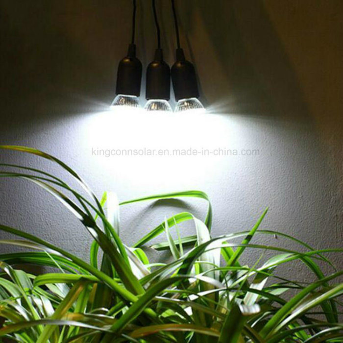 Home Use Solar Power Lighting System Whit 3 LED Bulbs