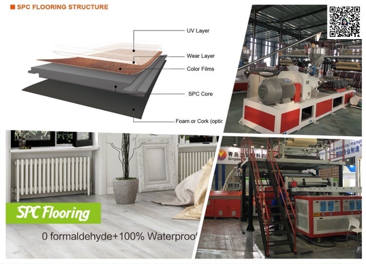 Plastic PVC Flooring Waterproof Spc Flooring Production Machine Extruder