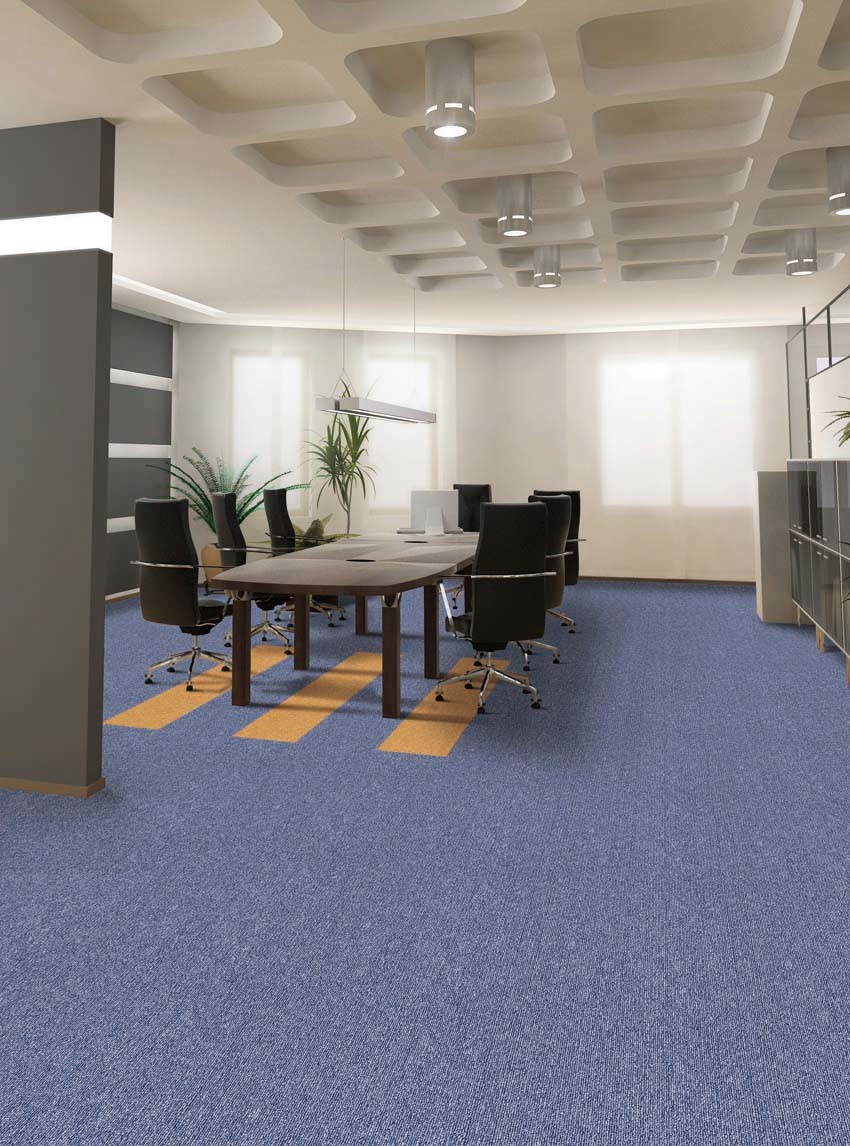 Hot Sales PP Nylon Carpet Tile with Plain Color with PVC Backing Tile for Office Hotel Home Commercial Use