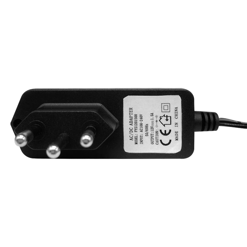 AC DC Adapter 12V 1.5A 3 Pins Plug 12W Wall-Mounted AC to DC Adapters for Brazil Market