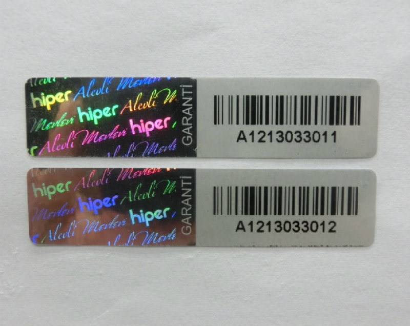 3D Laser Custom Barcode Hologram Sticker Label