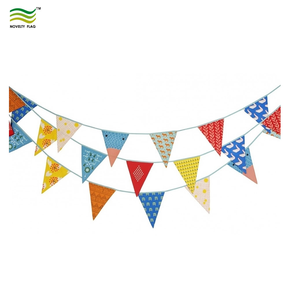 Wholesale Custom Advertising Promotional Mini Flag Bunting Banner