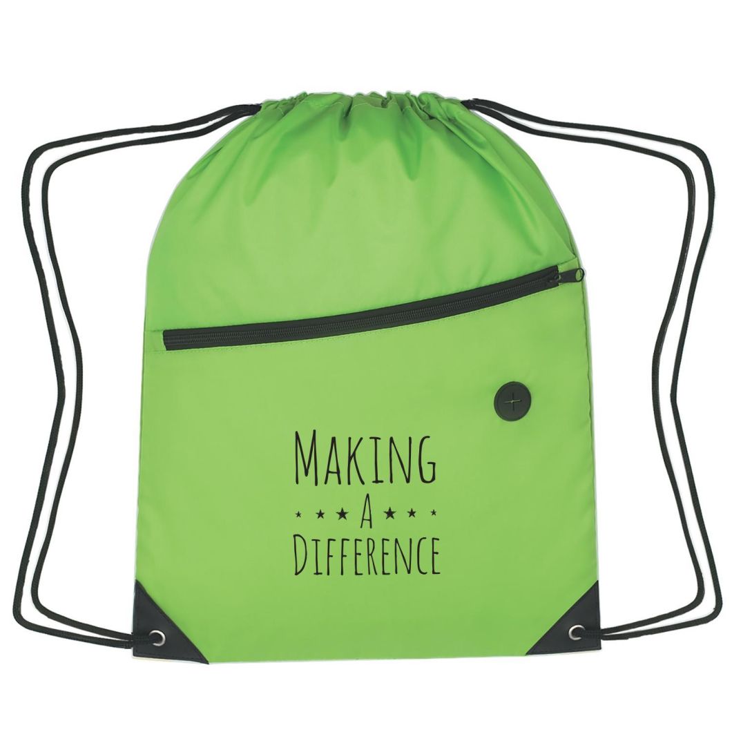 China Supplier Polyester School Backpack Shopping Drawstring Backpack Bag
