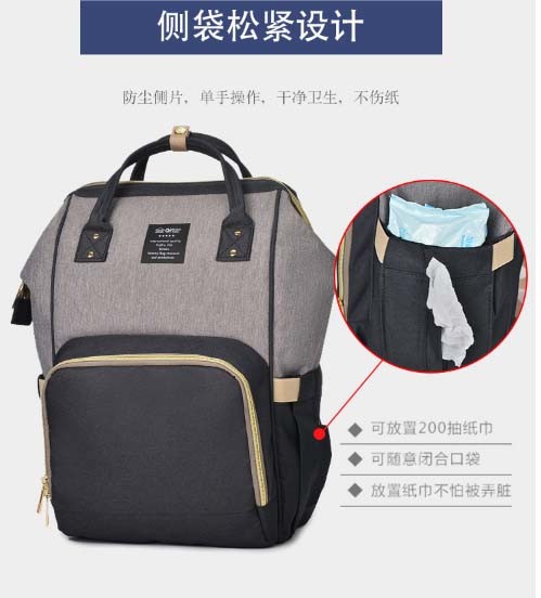 Wholesale Best Fashion Ladies Tote Mummy Handbag Travel Backpack Diaper Bag