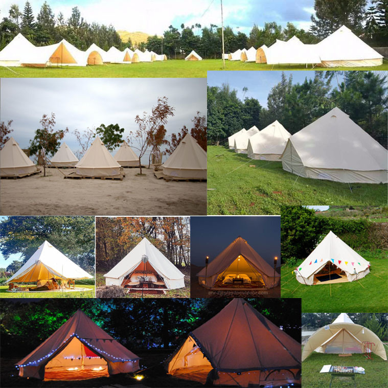 Canvas Camping Quechua Beach Glamping Bell Tent for Wedding