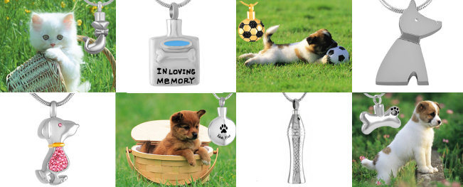 Butterfly Design Engravable Memorial Urn Keepsake Pet Cremation Pendant