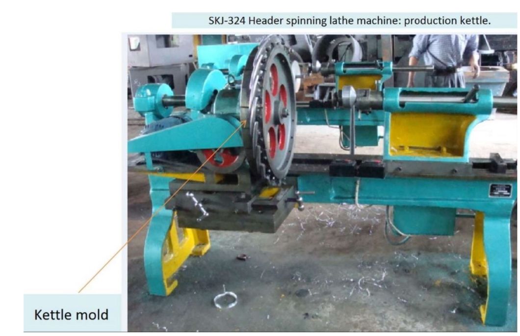 Metal Aluminium Kettle Spinning Beading Trimming Machine