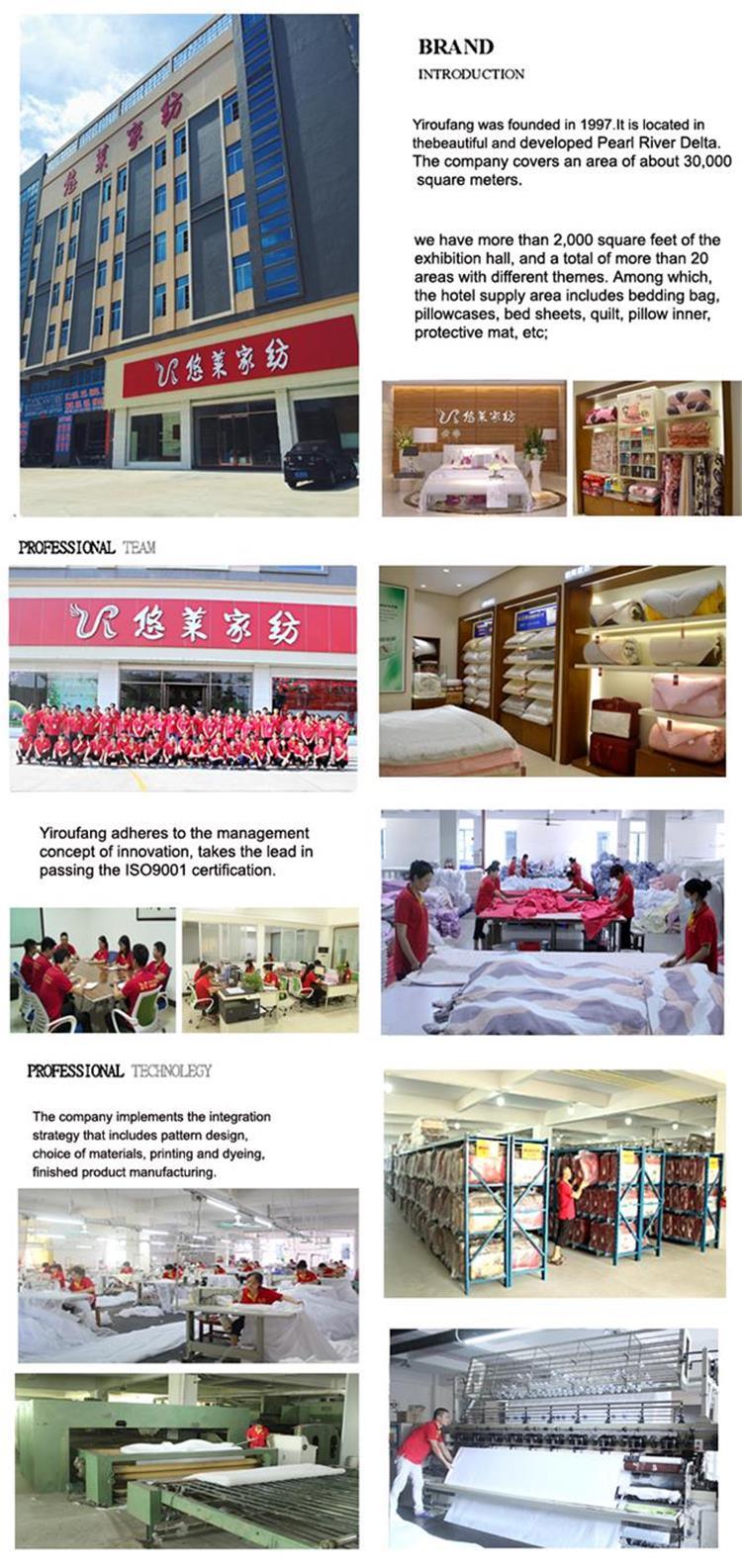Yrf OEM China Factory Hotel Linen Satin Silk Hotel Bedding Sets