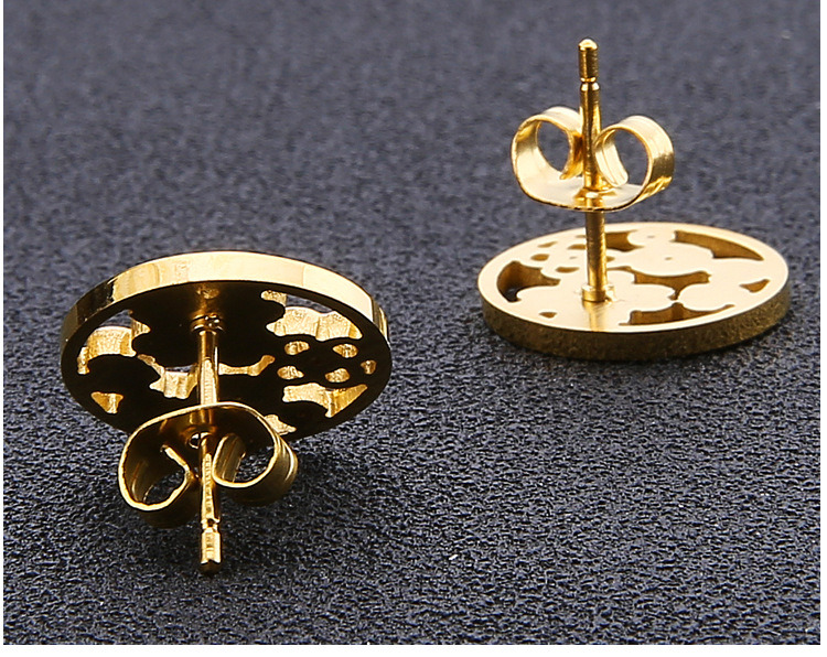 Women Fashion Jewelry Gold Plated Earring Stud Custom Earrings