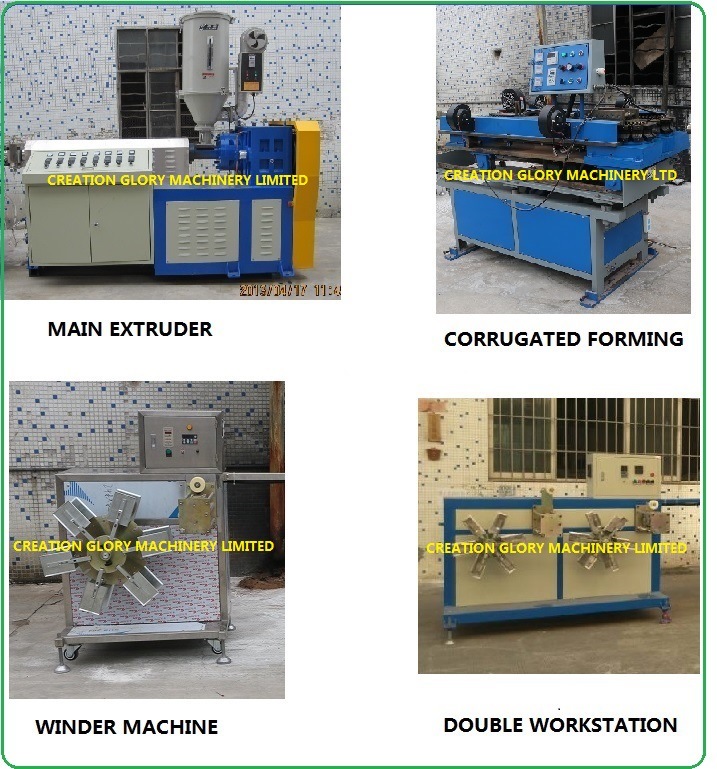 High Performance Price Ratio Corrugated Tubing Plastic Extruding Machinery