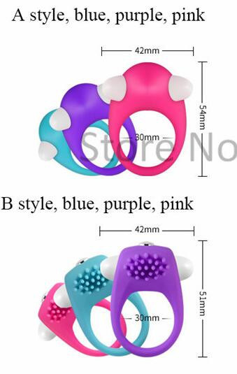 2 Style 3 Colors Vibrating Cock Ring Delay Ejaculation Penis Ring Sex Toys for Men Sextoy Cockring