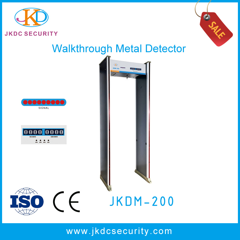Six Interlaced Detection Regions High Sensitive Walk Through Metal Detector