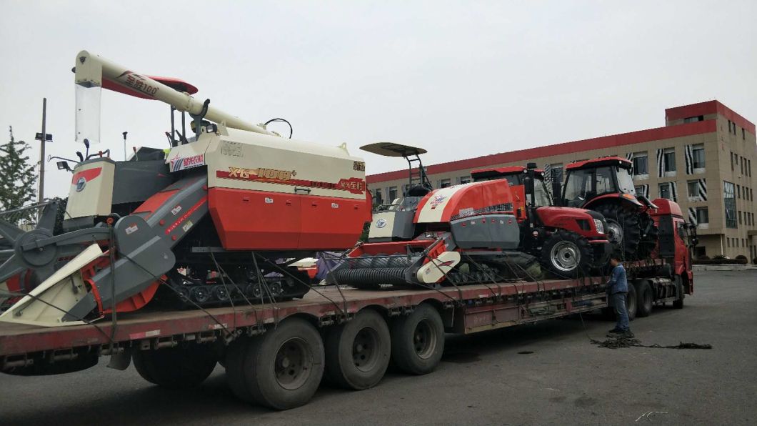 Full-Feed Track Self-Propelled Agricultural Harvester Farm Combine Harvester