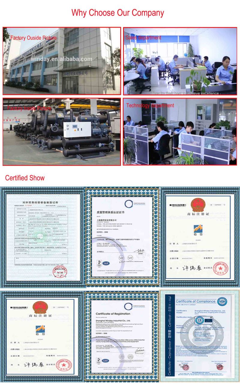 Quality Certification Water/Air Cooled Home/Industrial Water Chiller