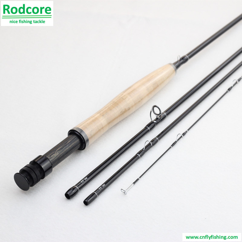 Eco 8FT6in 4PC 5wt Wooden Reel Seat Moderate Action Fly Fishing Rod