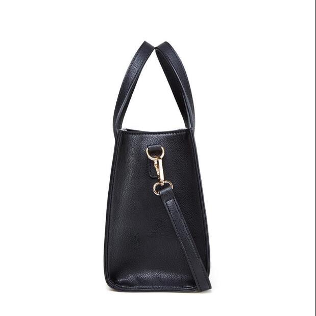 Simple Fashion Bags PU Leather Lady Tote Handbags