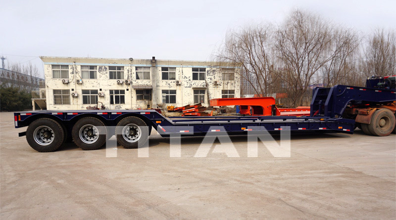 80 Ton Hydraulic Removable Gooseneck Lowboy Trailer 3 Axle for Sale