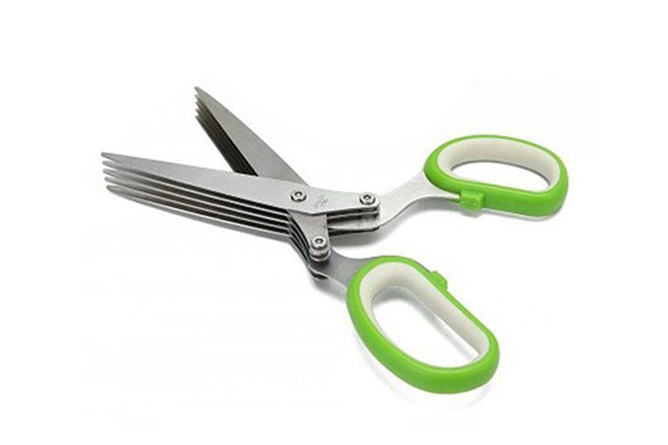 Manufactory Stainless Steel Kitchen Herb Scissors with TPR Handle