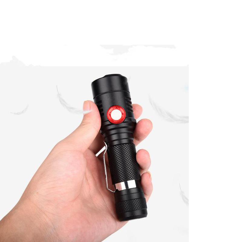 Smart Rechargeable T6 800lumens Aluminum Bright 10W Mini LED USB Flashlight