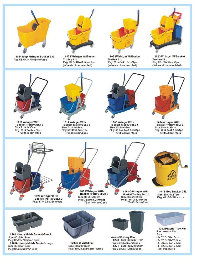 Housekeeping Cart Cleaning Service Trolley Cart