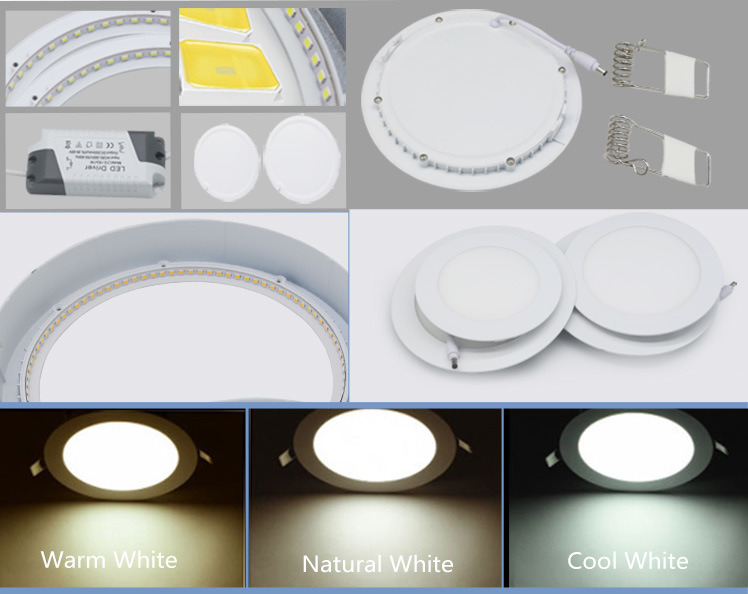 12W Round LED Panel Light Downlight Round 170*12mm SMD2835