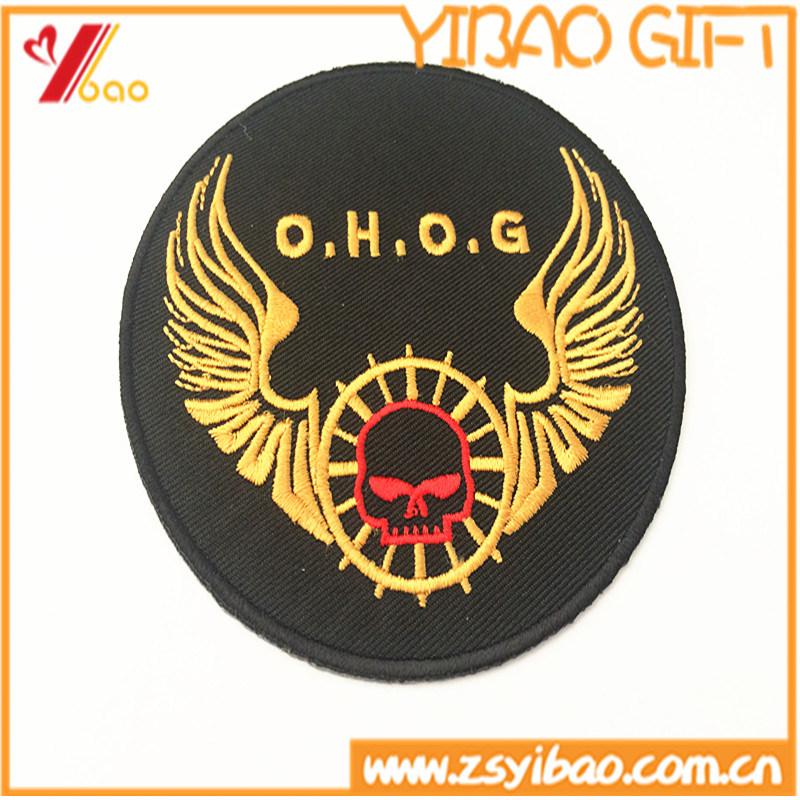 Custom Woven Embroidery Blood Patch with Magic Tape (YB-ST-008)