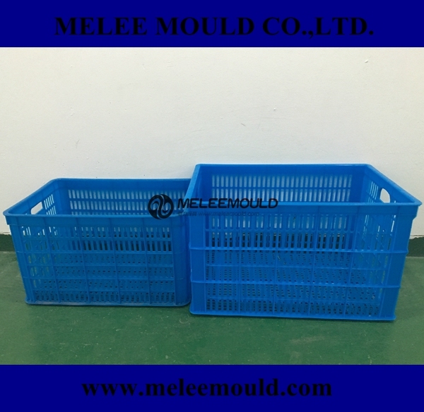 Melee Plastic Stackable Foldable Crate Mold