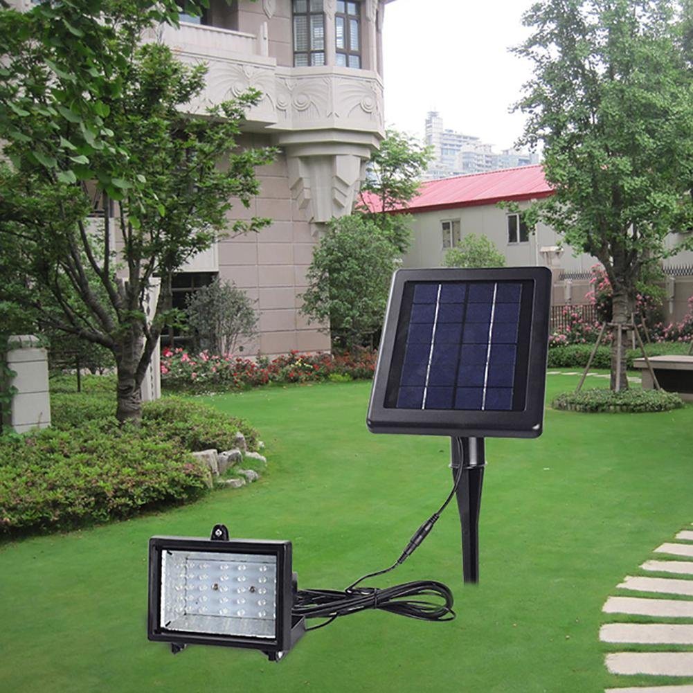 30/45/60 LED Outdoor IP 65 Waterproof Dustproof Solar Landscape Wired Spotlights with 3 Modes of Lighting