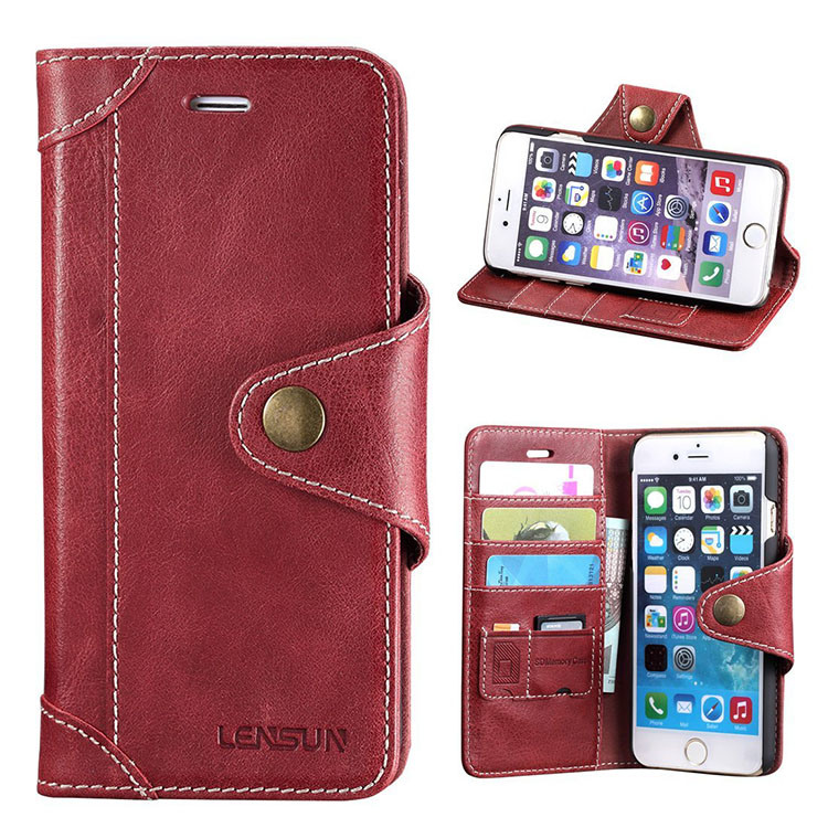 Multi-Color Genuine Leather Mobile Phone Cover Case for iPhone7