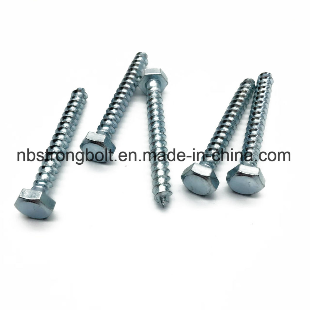 DIN571 Hex Head Lag Screw with Zinc Plated