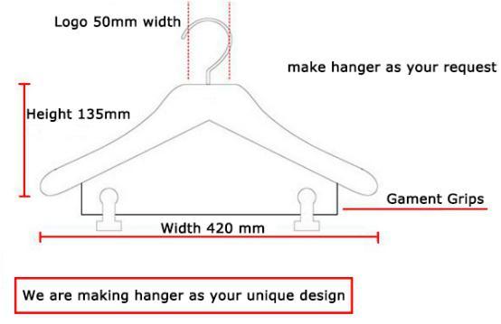 Clothes Clothing Type Wooden Coat Hanger with Custom Logo (YL-yw07)