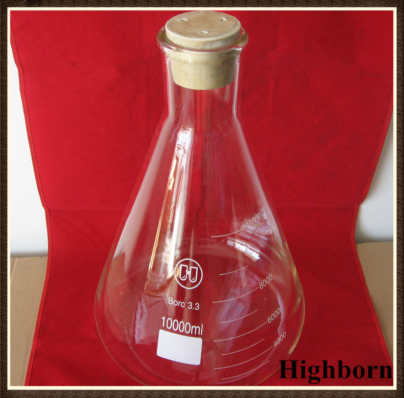 Laboratory Clear Borosilicate Glass Conical Flask