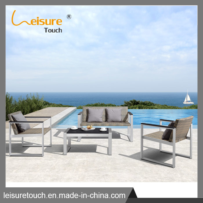 Outdoor Leisure Rattan Sofa Set Garden Aluminum Furniture