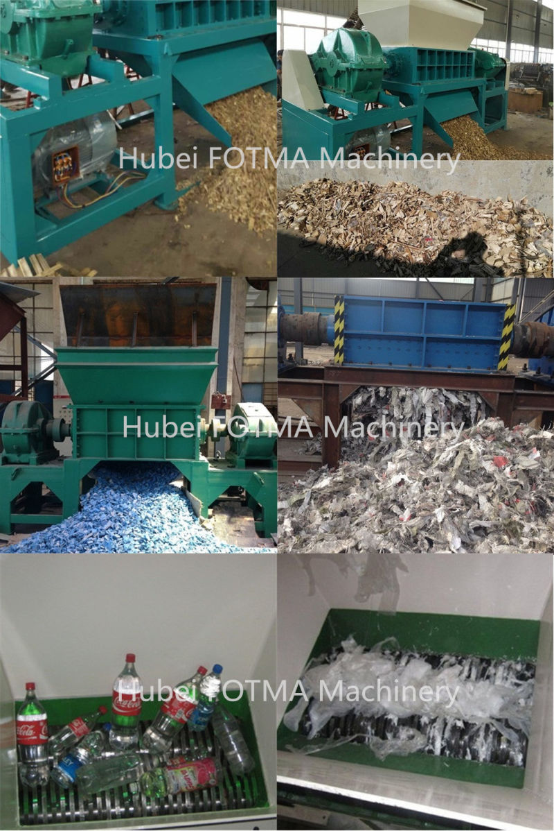 Double Shaft Wood/Tire/Metal/Plastic/Paper/Foam/ Waste Shredder Machine