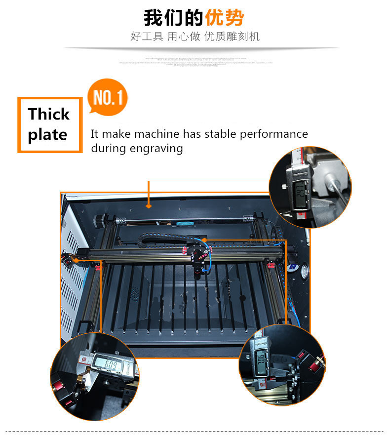 LCD Screen DSP Control Taiwan Linear Guide Rail 50/60W 6040 CO2 Laser Engraving Machine for Wood Acrylic Plastic Paper Cutting