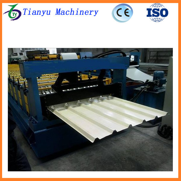Gear Box Type Color Steel Ibr Roof Sheet Roll Forming Machine
