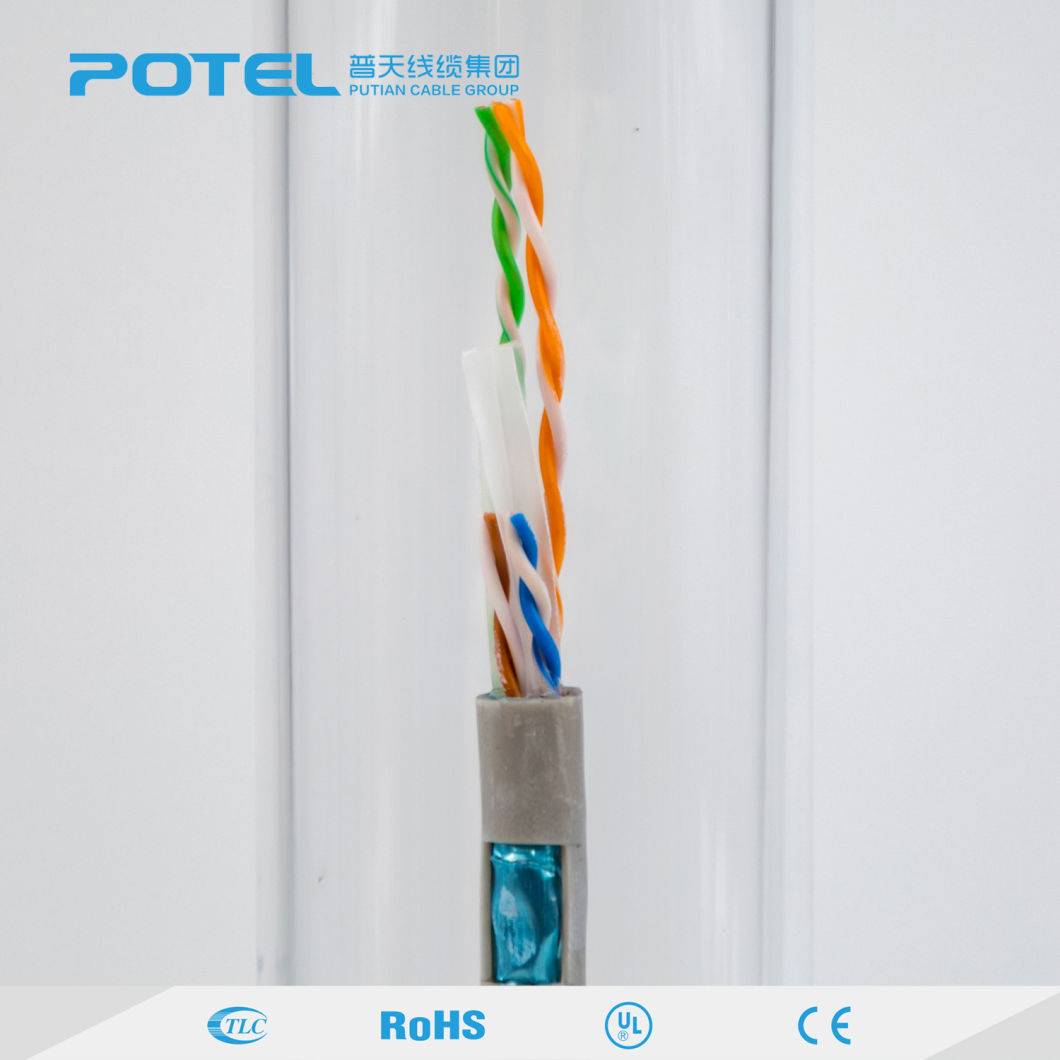 Hot Selling Bare Copper 0.56mm FTP CAT6A LAN Cable with LSZH Jacket