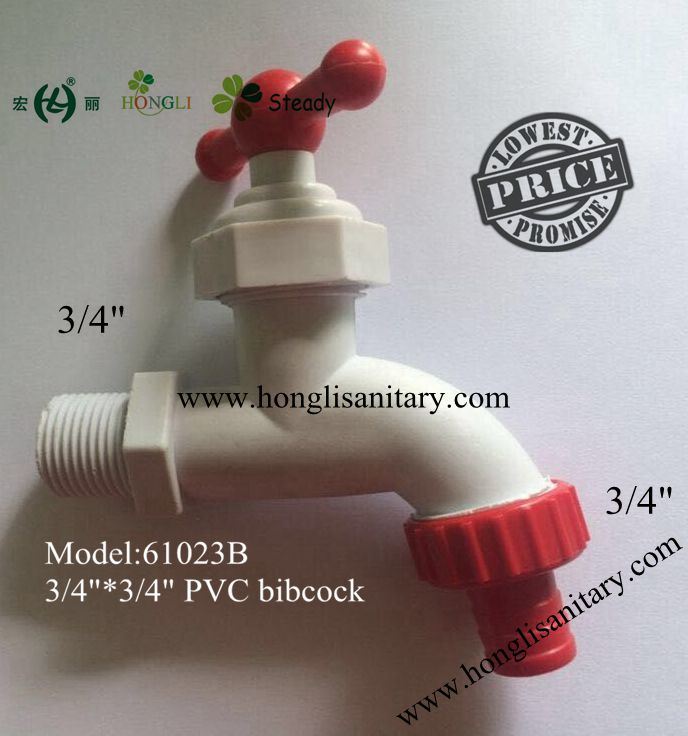 61027 PVC Bibcock, Plastic Faucet, PVC Tap