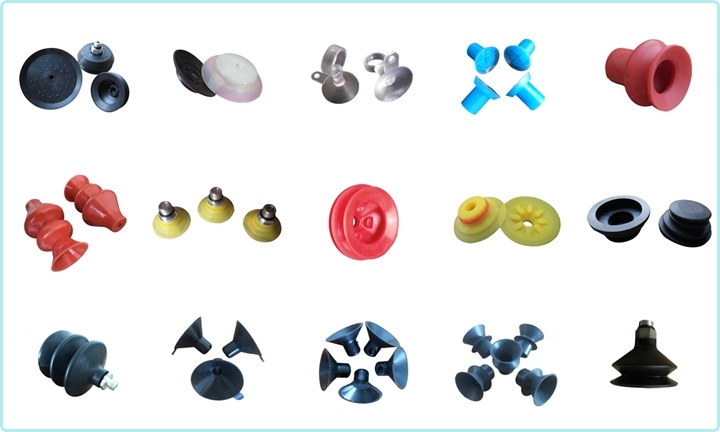 OEM Transparent Clear Silicone Rubber Egg Suction Cup / Bellow Vacuum Sucker