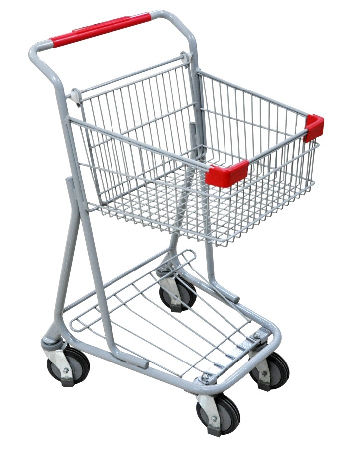 Convenience Stainless Steel Store Shopping Cart/Shopping Trolley