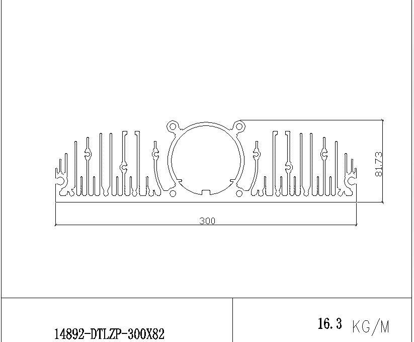 Chinese Manufacturer Aluminium Comb -Shaped Radiators with Large Dimensions