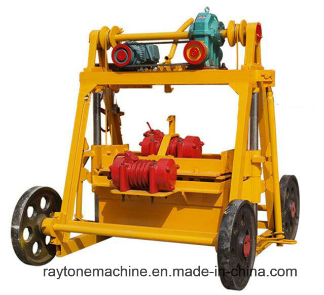 Qt40-3b Mobile Egg Layer Concrete Block Making Machine