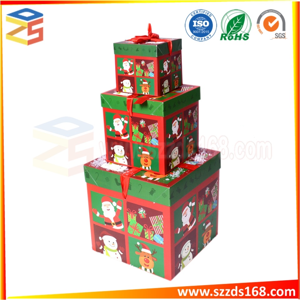 Factory Wholesale Christmas Lollipop Box / Children Valentine Gift Creative Tray with 10 Pack Gift Box